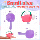 Small Soft Bath Toys for Toddlers 1-3 - Super Easy to Clean Water Table Toys Baby Tub Swimming Pool Toy Fun Tactile Training Newborn Gifts, 3Packs (Pink) by TinyTreasures Baby Boutique