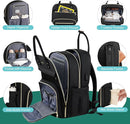 MOMUVO Diaper Backpack for Women Large Capacity with Insulated Pockets Diaper Bags For Baby Girl Boy Waterproof Baby Bags by TinyTreasures Baby Boutique