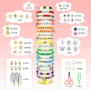 Redtwo 23200 Pcs Clay Beads Bracelet Making Kit 144 Colors 7 Boxes Flat Polymer Heishi Beads Set for Friendship Jewelry Making with Pendant Charms Crafts Gifts for Girls Ages 6-12 Kids Adults by TinyTreasures Baby Boutique