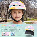 Adjustable Color Gradient Skateboard Helmet for 3-5-8-14+Ages【Toddler Kids Youth Adult】 Girls Boys Woman.Bike Helmet for Multi-Sports Cycling Bicycle Scooter Inline Roller Skate Rollerblading by TinyTreasures Baby Boutique