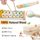 Baby Toys 6-12 Months Montessori Toys for Babies 9 Months,Wooden Musical Instruments Toy Stacking Building Blocks,Infant Teething Toys Sensory Balls,Xylophone,Birthday Gift for Toddlers 1+ Year Old by TinyTreasures Baby Boutique