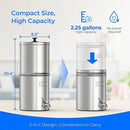 Waterdrop Gravity-fed Water Filter System, with Upgrade 3 Black Carbon Filters and Metal Spigot, 9000 Gallon Longer Lifespan and 150% Faster Flow, King Tank Series, 2.25G by CozyNest Decor