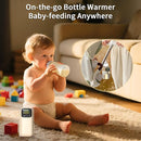 Portable Bottle Warmer, Travel-Friendly, Leak-Proof, Precise Temp-Control & LCD Display, Long Battery Life for Constant-Warm for 5-8 Hours, Feeding While Charging, Fast-Charging by TinyTreasures Baby Boutique