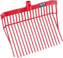 VEVOR 6PCS Manure Fork Replacement Head, 18 Angled Tines Horse Manure Fork Head, Durable Plastic Pitchfork Heads, Horse Mulch Rake for Picking up Stable Stall Muck Grass Hay Cleaning Farm Work by GreenHaven Gardens