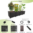 Large Planters for Outdoor Plants pots Elevated Garden Boxes Raised Garden Bed Garden Patio Balcony Deck to Planting Flowers Vegetables Tomato and Herbs by GreenHaven Gardens