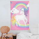 yowecso Unicorn Tapestry Rainbow Wall Hanging for Bedroom, Pink Unicorn Tapestries Aesthetic Wall Decor for Home, Dorm, Living Room - 60"x90" by CozyNest Decor