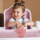Silicone Snack Cups for Toddlers, Snack Containers with Lids, Foldable Baby Food Catcher with Holders and Dustproof Lid, 2 Pack (Color 3) by TinyTreasures Baby Boutique