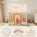 INFANS Kids Play Tent with Washable Mat Star Light Windows, Anti-Trip Large Playhouse Toys for Children Boys Girls, Indoor Outdoor Princess Tents Castle for Toddlers (Beige) by TinyTreasures Baby Boutique