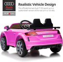 Licensed Audi TTRS Electric Kids Car, 12V Kids Ride-on Toy Car for Toddlers with Remote - Pink by TinyTreasures Baby Boutique