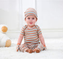 Newborn Baby Boy Girl Caps Mittens Socks Set Cotton Baby Essentials Accessories (Hats+Gloves+Socks) by TinyTreasures Baby Boutique
