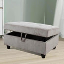 Ottoman Rectangular Storage Ottoman Bench, Footrest Stool Footstool with Lid for Living Room, Bedroom, Entryway, Brown, 37.5"x25.5"x19.5" by CozyNest Decor