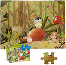 Jumbo Floor Puzzle for Kids, Large Jigsaw Puzzles 35 Piece for Kids Ages 3-5,Preschool Learning & Education Toys, Gifts for 4-8 Year Old Boys and Girls (Forest Animals 2) by TinyTreasures Baby Boutique