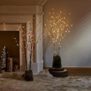 Birchlitland Lighted Birch Branches 32IN 100 LED with Timer Battery Operated, Artificial Tree Branch with Warm,Willow Branch Lights for Home Bedroom Fireplace Christmas Holiday Decoration by CozyNest Decor