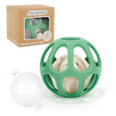 MCGMITT Baby Montessori Sensory Toys for 0-6 6-12 Months, Easy Grasp Food Grade Stretchy Silicone Baby Teether Teething Rattle Toys, BPA-Free Infant Teether Ball Chew Rattle Toys Shower Gifts by TinyTreasures Baby Boutique