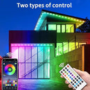 Permanent Outdoor Lights,50ft RGB Eave with App Control Remote,IP67 Waterproof LED Lights,Music Sync Outside Light for House,Halloween,Roof,Garden,Christmas Decorations by GreenHaven Gardens