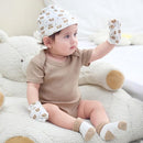 Baby Hats Mittens and Socks Set Cotton Newborn Hat Beanie Soft Infant Girls Boys Caps Gloves 0-6 month by TinyTreasures Baby Boutique