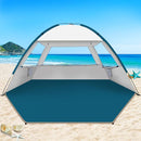 COMMOUDS Beach Tent Sun Shade for 3/4-5/6-7/8-10 Person, UPF 50+ Beach Sun Shelter Canopy Tent, Lightweight, Easy Set Up and Carry by TinyTreasures Baby Boutique