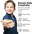 Kraftic Woodworking Building Kit for Kids and Adults, with 3 Educational DIY Carpentry Construction Wood Model Kit Toy Projects for Boys and Girls - Tow Truck, Birdhouse and Dump Truck by GreenHaven Gardens