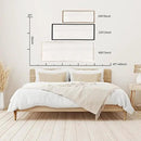 Sweet Dreams Wall Decor Above Bed 40''×15'' Master Bedroom Large Sweet Dreams Sign Farmhouse Wall Decor Guest Room Wood Rustic Framed Over Bed Wall Art Hanging Decoration (White) by CozyNest Decor