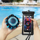 HEYSONG Bluetooth Shower Speaker + Waterproof Phone Pouch – Rugged & Ready for Any Wet Adventure by TinyTreasures Baby Boutique