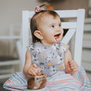 Mess Proof Baby Bib 3 Pack, Waterproof Led Weaning Baby Feeding Bibs with Food Catcher, Travel Feeding Bibs by TinyTreasures Baby Boutique
