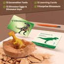 Dino Eggs Excavation Dig Kit-12 Unique Dinosaur Eggs with Educational Learning Cards -Easter Eggs STEM Science Activities - Educational Toy Gift for Kids Boys Girls Age 3+ by TinyTreasures Baby Boutique