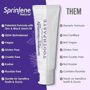 SprinJene Fluoride Free Toothpaste for Sensitive Teeth & Gum Fresh Breath Helps Dry Mouth Natural Non Fluoride Toothpaste for Adult SLS Free, Toxic Preservative Free with Black Seed Oil & Zinc 1 Pack by CozyNest Decor