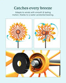 Floral Yard Garden Wind Spinners - Kinetic Outdoor Metal Wind Spinners, Lawn Yard Garden Decor, Birthday Gifts for Women(Sunflower) by CozyNest Decor