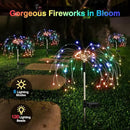 Firework Solar Garden Lights, 120 LED Solar Firework Lights with 8 Lighting Modes, Waterproof Sparkler Starburst Solar Lights Outdoor for Yard Porch Patio Backyard Decor Present, 4 Pack by GreenHaven Gardens