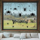 Halloween Spider Web Bat Patterns Wall Decals - Peel and Stick Removable Stickers for Scary Theme Party Decorations by CozyNest Decor