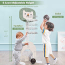 Costzon Kids Basketball Hoop, Toddler Sports Activity Center w/ 5 Adjustable Height Levels, Basketball Soccer Golf Game Set, Indoor Outdoor Basketball Hoop Set Gift for Baby Infant by TinyTreasures Baby Boutique