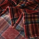MERRYLIFE Dark Red Plaid Throw Blanket Decorative Fleece Throw | Ultra-Plush Colorful | Couch Blanket Travel Lap | Home Gift Use(50" 60",Dark Red Plaid) by CozyNest Decor