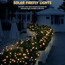 Solar Firefly Lights 4 Pack 32 LED Lights 2 Lighting Modes for Garden, Patio and Yard Solar-Powered LED Lights (Warm White) by GreenHaven Gardens