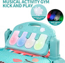 TEMI Baby Gym Toys & Activity Play Mat, Kick and Play Piano Gym Center with Music and Lights, Electronic Learning Toys for Infants, Toddlers, Newborn, Girls and Boys Ages 1 to 36 Months by TinyTreasures Baby Boutique