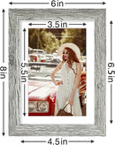 Vittanly 5x7 Picture Frames Set of 9, Shatter Resistant Plexiglass, Display 4x6 Pictures with Mat or 5x7 without Mat, Photo Frames for Wall or Tabletop, Engineered Wood, Grey by CozyNest Decor