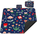 Extra Large Picnic Blanket Waterproof,80"x 80"Foldable Machine Washable Beach Blanket,Outdoor Blanket for 6-8 Adults,Suitable for Indoor Crawling,Park Beach,Camping,Hiking,Family Travel(Light Blue) by TinyTreasures Baby Boutique