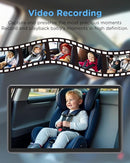 Baby Car Monitor for Backseat, 7" Touchscreen Camera Baby Camera with USB Plug and Play Easy Setup, 150° Wide Angle, Night Vision, Flexible 360 Rotation by TinyTreasures Baby Boutique