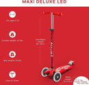 Micro Kickboard - Maxi Deluxe LED - Three Wheeled, Lean-to-Steer Swiss-Designed Micro Scooter for Kids with Motion-Activated Light-Up Wheels for Ages 5-12 … by TinyTreasures Baby Boutique
