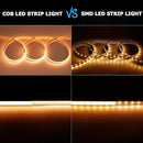 24V COB LED Strip Light Warm White 3000K 5M/16.4ft 2400LEDs Waterproof IP65 Uniform Glow CRI 93+ Flexible LED Tape Lights for DIY Cabinet Bedroom Kitchen Home Decor(No Power Supply) by GreenHaven Gardens