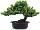 Artificial Plants Greenery Bonsai, Room Decor Fake Bonsai Tree for Home Decor Indoor Bookshelf Office Desk Bathroom Farmhouse Decor, Tall 9.5" by GreenHaven Gardens