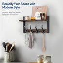 Tatub 16" Rustic Coat Rack Wall Mount with Shelf, Wall Hooks with Shelf, Heavy Duty Entryway Organizer Hangers for Hanging, Hat, Bag, Jacket for Bathroom, Living Room, Bedroom by CozyNest Decor