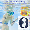 R-fun Waterproof for Air Tag Bracelets [2 Pack] Compatible with Apple Air Tag Finders with Soft Silicone,Anti Lost GPS Item Finders Case Cover,Night Blue/Black by TinyTreasures Baby Boutique