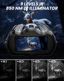 Night Vision Goggles, 4K Binoculars with Camera, 3.5" HD Display and 32GB TF Card, 9 Gear Night Vision, 10X Digital Zoom, 4000mAh Battery Nightvision by TinyTreasures Baby Boutique