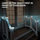 VOLISUN Solar Post Cap Light Outdoor Waterproof 12pack,Solar Fence - Post Lights for 4x4 5x5 6x6 Wooden/Vinyl Post,White Deck Cap Light Solar Powered with Warm White for Garden/Patio/Porch by CozyNest Decor