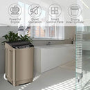 17.7 lbs Full Automatic Washing Machine with LED Display Compact Washing Machine with Drain Dump, 10 Wash Programs and 8 Water Levels Ideal for Dorms, Apartments, RV, Gold, KB03 GOLD6-3 by CozyNest Decor