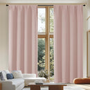 Simplebrand Ava Blackout Curtains for Patio 108 Inches Long 2 Panels Set, Solid Thermal Insulated Room Darkening Rod Pocket Window Treatment Curtains Blackout Drapes, W50 x L108 Inch, Blush by TinyTreasures Baby Boutique
