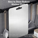 Titanium Cutting Board - 2 pack Titanium Cutting Boards for Kitchen,Double Sided Titanium Cutting Mat,Non Stick Chopping Board Easy to Clean（7.67 * 11.81in） by CozyNest Decor