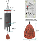 Memgift Memorial Wind Chimes for Outside Sympathy Gifts for Loss of Loved One Cardinal Wind Chimes for Outside Outdoors Bereavement/Funeral Gifts for Loss of Mom Dad by CozyNest Decor