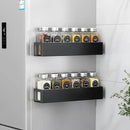 2 Pack Magnetic Spice Rack with 12 Spice Jars, Spice Labels, Magnetic Spice Organizer Shelf for Refrigerator, Microwave, Seasoning Organizer for Kitchen, Spice Jars with Label and Organizer Rack by CozyNest Decor