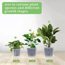 30Pcs Clear Nursery Pots with Drainage and Tray 5/6/7 Inch Plastic Clear Pots for Plants, Orchid Pot Outdoor Indoor Transplant Seedling Planter Pots with 100 Plant Labels,15-Set